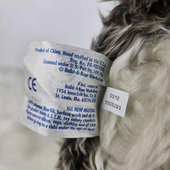 Build-A-Bear Workshop WWF Gray Wolf Plush 12” Retired World Wildlife Fund - Picture 9 of 10